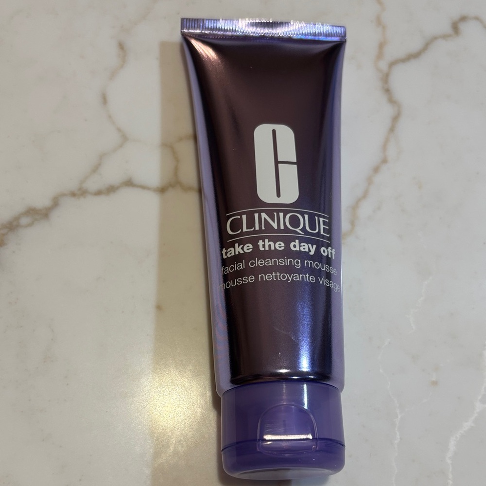 Clinique Take The Day Off Mousse Facial Cleanser Purple 4.2 oz